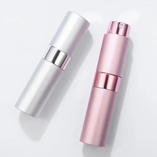 Garrafas de armazenamento 15 ml portátil vazio reabastecido em alumínio perfumes cosméticos garrafas de spray atomizador para viajar