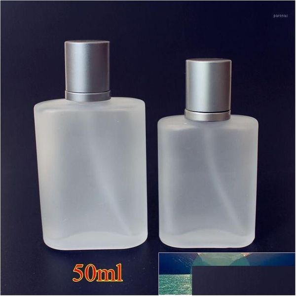 Bottiglie di imballaggio all'ingrosso 1pc glassati da 30 ml da 50 ml di vetro vuoto per atomizzatore spray Case di profumo di bottiglia ricaricabile con caduta di dimensioni di viaggio Deli Dhlzv