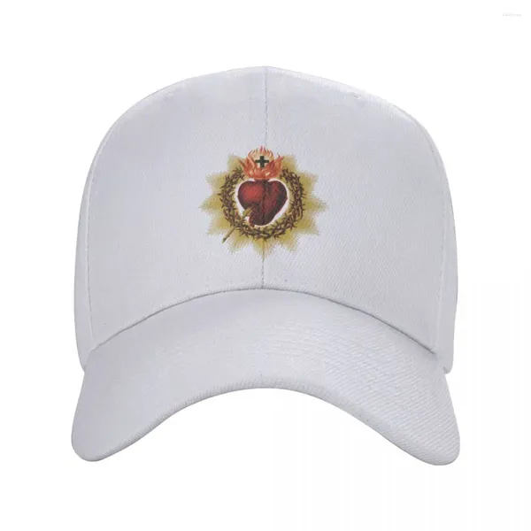 Ball Caps Fashion Sacred Heart of Jesus Baseball Cap Women Uomo Catholic Christian Fede cristiana Papà Hat Snapback Protezione solare