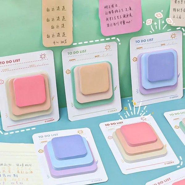 Tamanho Sticky Notes Tags de etiquetas Planejador de diário 90 folhas Kawaii Memof Pads Index Stickers Korean Stationery Office Supplies