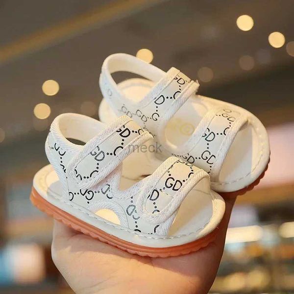 Sandalen Baby koreanische Sandalen 2023 Frühling/Sommer Mädchen Schuhe Mädchen Baby Kleinkind Schuhe Baby Boy Schuhe 240419