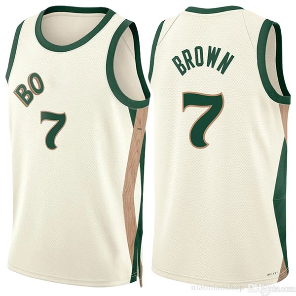 Jayson Tatum Jaylen Brown Basketball Trikot Celtices Jersey Larry 33 Bird Jrue Holiday Retro genähte Herren Jugend Kinder City Atmungsfreies Hemd Grün Schwarz