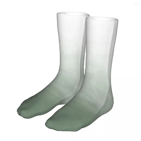 Мужские носки моды женский случайный зеленый рисунок