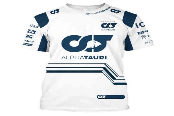 Scuderia Alpha Tauri Team T -Shirt Formel 1 Uniform Rennanzug F1 Shirt Moto Tee Cycling Jersey Männer übergroße Tops 6xl2889988