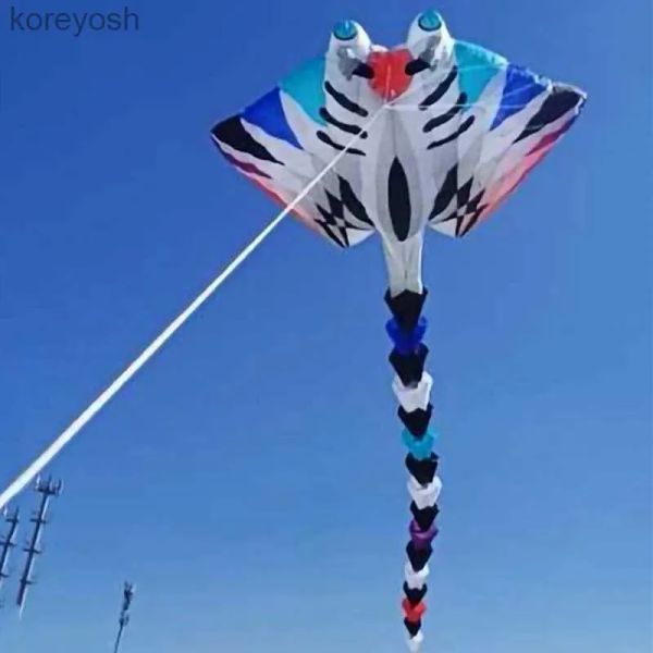 Acessórios Acessórios de pipa Frete grátis pipa grande voando 15m Ray Fish Kite for Adults Kite Devil Fish Dolding Kite Buggy Pro Snake Kite WI