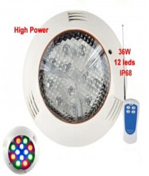 AC 12V 36W LED subaquática Lâmpada de piscina para fonte de água Piscina impermeável IP68 rgb azul vermelho verde quente WH7994393