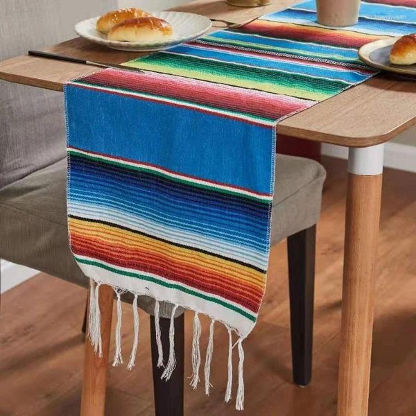 Pano de mesa mexicano 1pack 14 x 84 polegadas Fiesta Decoração de festa temática para Cinco de Mayo