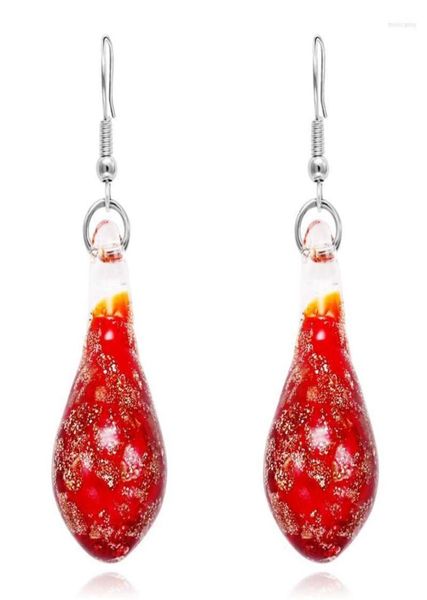 Pieno lampadario Jel Murano Murano Glass Drop Orecchini per Women Lampadwork Gioielli femminile Orecchino d'acqua Regalo di Natale Fashions4688893