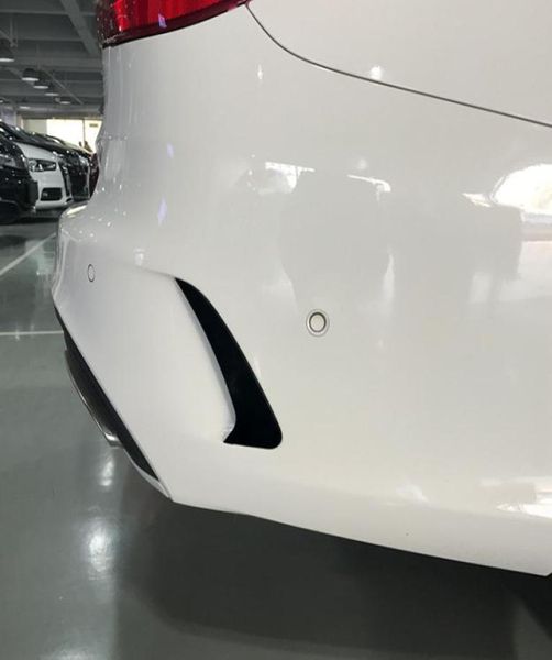 Araba Stil Arka Tampon Spoiler Her iki yan kanard dekorasyon kapağı Trim Mercedes Benz C sınıfı Emlak S205 C180 C200 AMG6201777