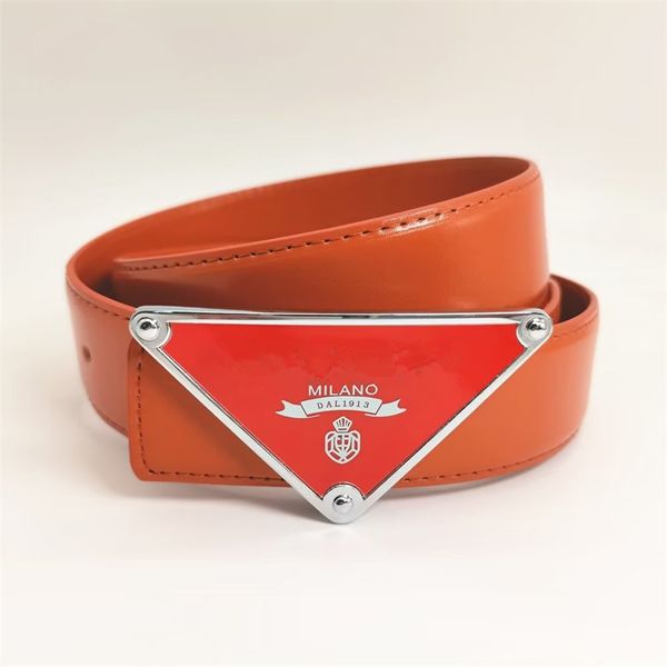 Cinture di design per donne 3,5 cm Luxury Men Belt Lettera P Home Triangle Logo Cintura di viaggio Viaggiata per vacanza Leisure Piena di alta qualità Belta in pelle Oggetto di moda