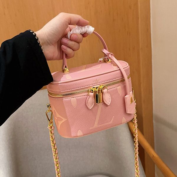 Saco de designer da marca de luxo Bolsa de grife feminino Bolsas de crossbody rosa bege amarelo marrom pequeno saco de maquiagem de maquiagem Padrão de bolsa de férias Mini bolsa