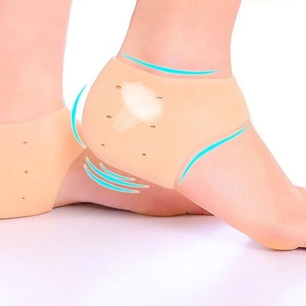 1 pcs silicone Sinale gel calzino strumento di cura del piede protezione protezione sollievo prevenzione della crepa idratare la rimozione della pelle morta calza