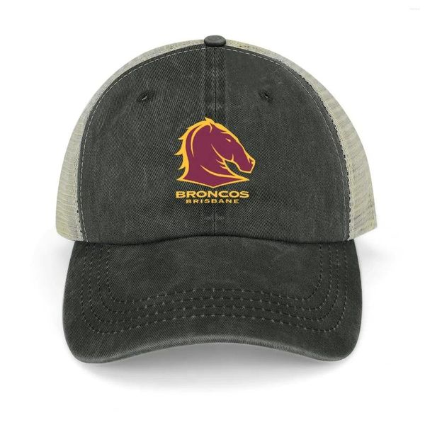 Caps de bola Brisbane Broncos Logo Rugby Chapéu Cowboy Festa de espuma Protetor solar feminino masculino