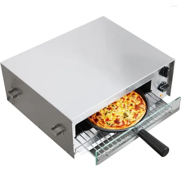 Ovenis de pizza congelados de fornos elétricos para ambientes internos com porta de vidro e luz interior do temporizador de 30 minutos