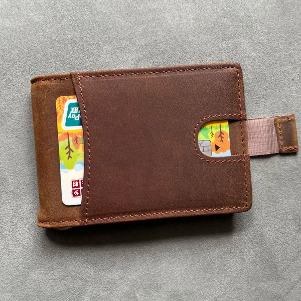 Clips Personalized Inciso Guido Clip Money Clip in pelle Eu USA Euro Porta di regali personalizzati con tasca anteriore