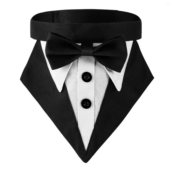 Cadeia de vestuário para cães com nomes Tuxedo Bowtie para sua roupa de casamento Blue traje para pequena costura totalmente envolvida totalmente envolvida