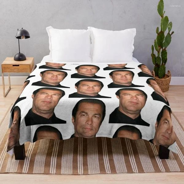 Decken Steven Seagal Wurf Decke warm warm für Winter dekoratives Sofa Cosplay Anime Bett