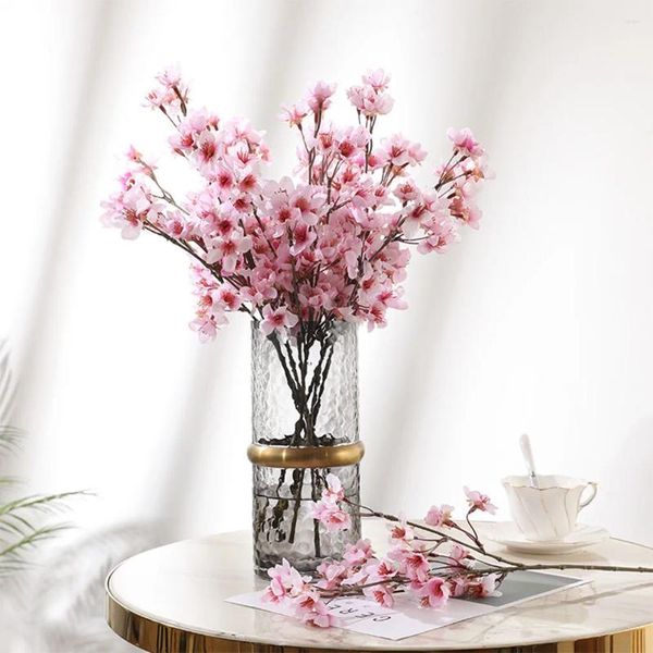 Flores decorativas do ramo de flores artificial de grau de formatura decoração de casamento diy
