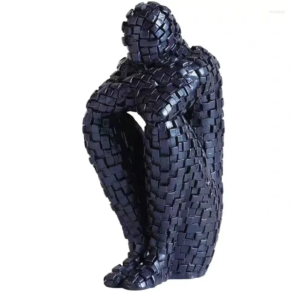 Dekorative Figuren europäische einfache Mosaikfigur Skulptur Harzhandwerk Mode Kreativität Schaufensterpuppe Home Wohnzimmer Dekoration