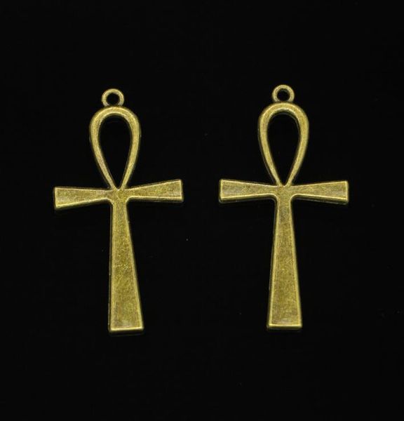 29 pezzi in lega di zinco Ciondoli antichi bronzo bronzo placcati egiziani Ankh Life Symbol Charms per gioielli che producono pendenti fatti a mano fai -da -te 52*28mm2897900