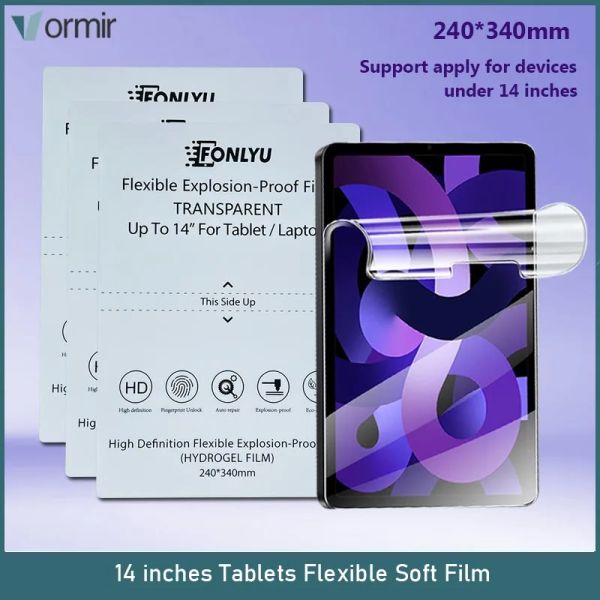 Protetores Vormir Soft Filme para tablets TPU Hydrogel Screen Protector para Fonlyu Cutting Machine de 14 polegadas Laptop Filmes flexíveis