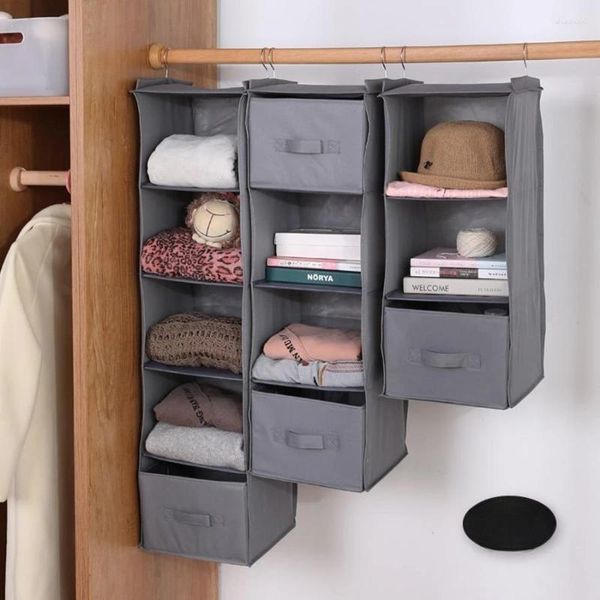 Stume da stoccaggio Multiyer Clopt Closet Organizer Borse/scaffale pieghevole per scarpe vestiti Accessori lavabili tessuti