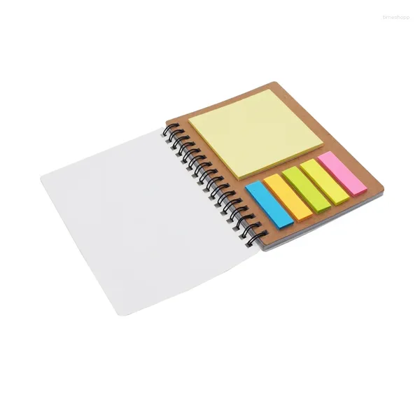 Caschetti per gioielli 100pcs/lotto A6 Cover Pet Spiral Coils Note Pad Notebook Sublimation Blank with Color Sticky