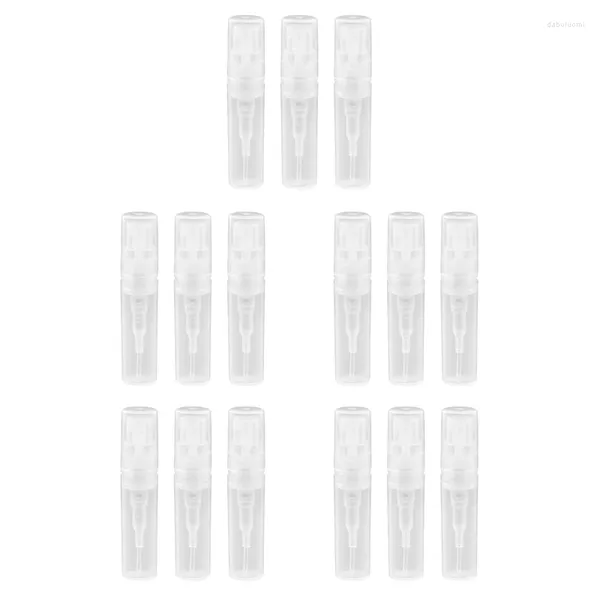 Speicherflaschen 1000 PCS 2 ml transparente Plastiksprayflasche Kleine Kosmetikpackung Atomizer Parfüm