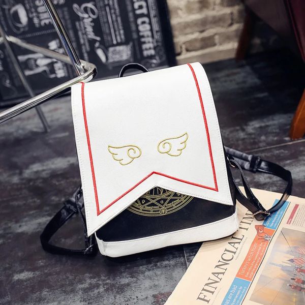 Backpacks Frauen Rucksack Stickerei Wings Anime Card Captor Sakura süße Rucksack Cardcaptor Sakura Druckschule Lolita Rucksack