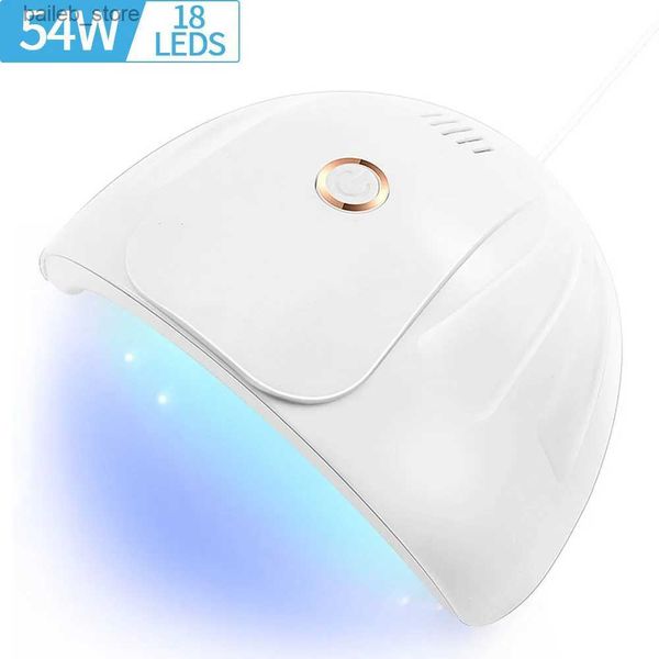 Essiccatori per chiodi Linmanda 54W Gel USB Lampada per asciugatrice per unghie Professionista 18 UV LED UV Fototerapia MACCHINA MACCHINA DI MANICURE Attrezzatura per salone Y240419