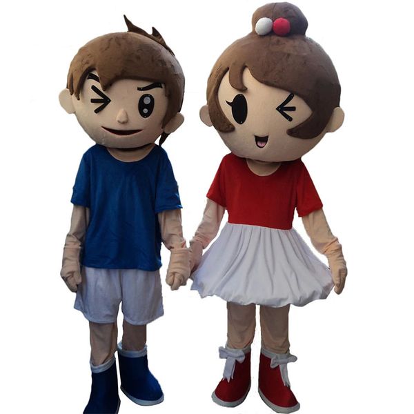 2024 Performance Boy and Girl Mascot Costume Dresses Fantas