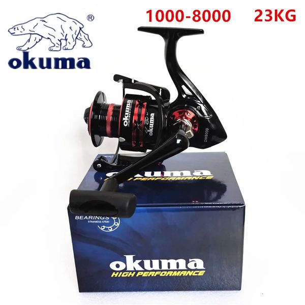 Okuma Rotary Fishing Reel 21BB 9kg-23kg Max La resistenza è adatta per tutti i corpi idrici 1000-8000 240415