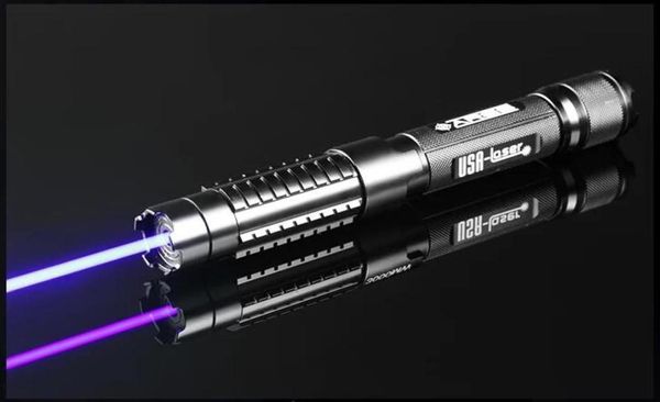Punta laser a blu di alta potenza più potente da 100000 miceio da 450 nm Blue Light Light Light Light Lazer Hunting Insegnamento3958844