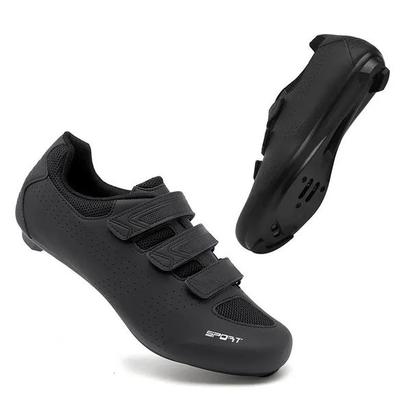 Sapatos de ciclismo para homens de bicicleta de estrada de bloqueio de auto-travamento Flats Speed Speed Speeds Women Racing Cicling Boots Sports Shoes 240417