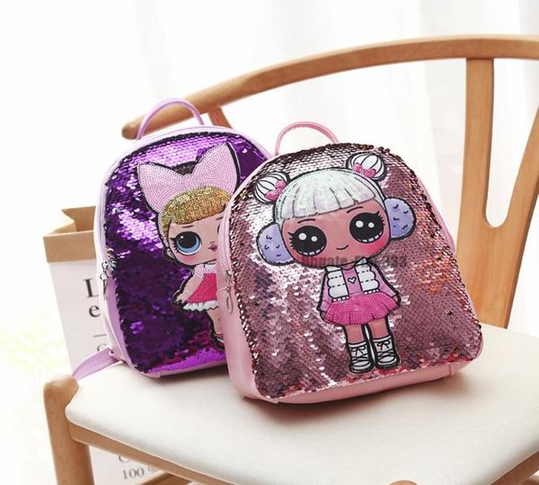 lol backpack karikatür payetler gençler anime çocuklar öğrenci okul çantası seyahat bling bling shucksack çantaları çocuk ve yetişkin1670670