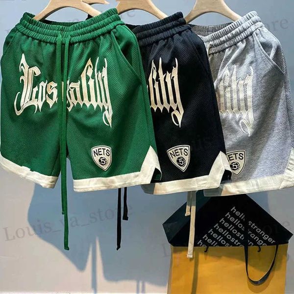 Shorts masculinos calças de moletom de basquete americano Summer Summer Sports Sports de cinco pontos Strt Hip-Hop Trendy Border