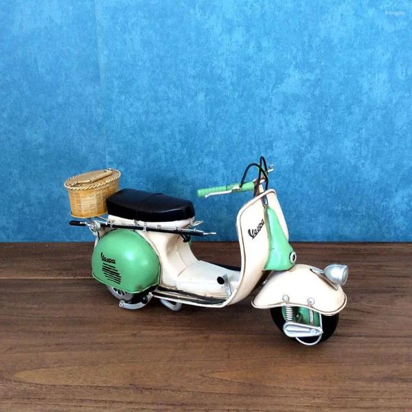 Dekoratif Figürinler Araba-Model-Toys Hediyeler Vintage Süsler Demir Motosiklet El Sanatları Araç Bar Mobilyaları Çocuk Hediye Ev Dekor Koleksiyonu