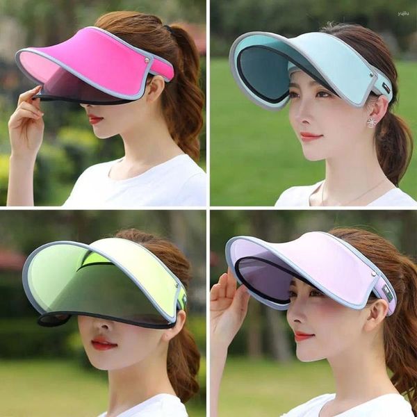 Capo ciclistici uomini Donne regolabili Protezione solare Rivestimento del volto Sundi di riferimento da sole Cappello Visor Anti-UV