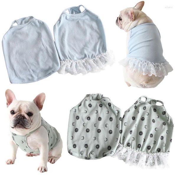 Hundekleidung Haustier Paar Kleidung T -Shirt Kleider für kleine mittelschoßige Liebhaber Kostüm Hemd Kleid Kätzchen Chihuahua Welpenrock