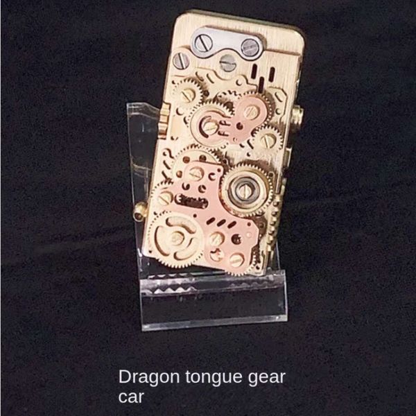 Dragon Tongue Gear, meccanico punk, accensione di eiezione semi-automatica, accendino al cherosene, collezione regalo per uomini, retrò, creativo