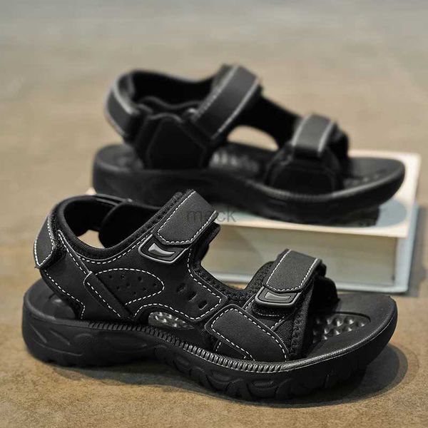 Sandálias sandálias planas femininas para meninos crianças sapatos casuais chinelos sandálias bebê mulheres verão 2023 infantil meninas sapatos de sandália crianças menino 240419