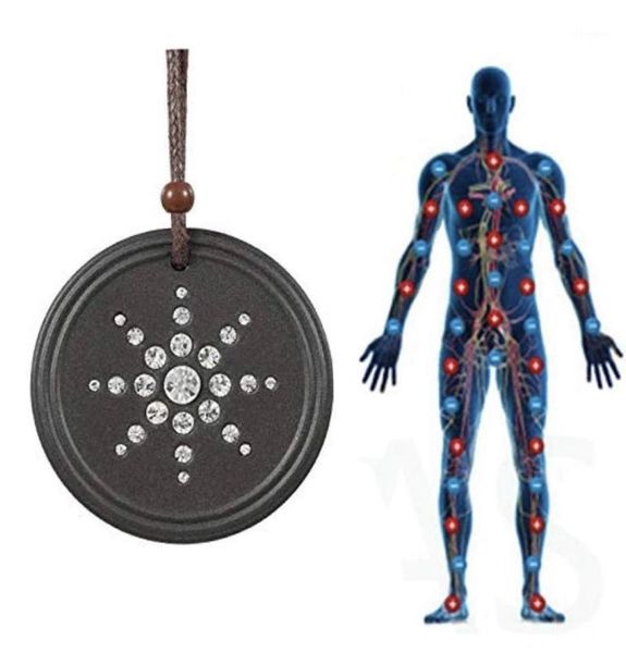 Ожерелье по защите от эм -эМС квантовая подвеска Scalar Женщины мужчины квантовые магнитные поля терапия спортивными ожерелья1571568