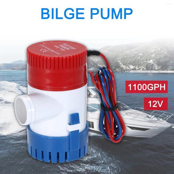 All Terrain Wheels Bilge Pump DC 12V 1100 Gph Acqua elettrica per barche Accessori per motociclisti a forma di casa marina