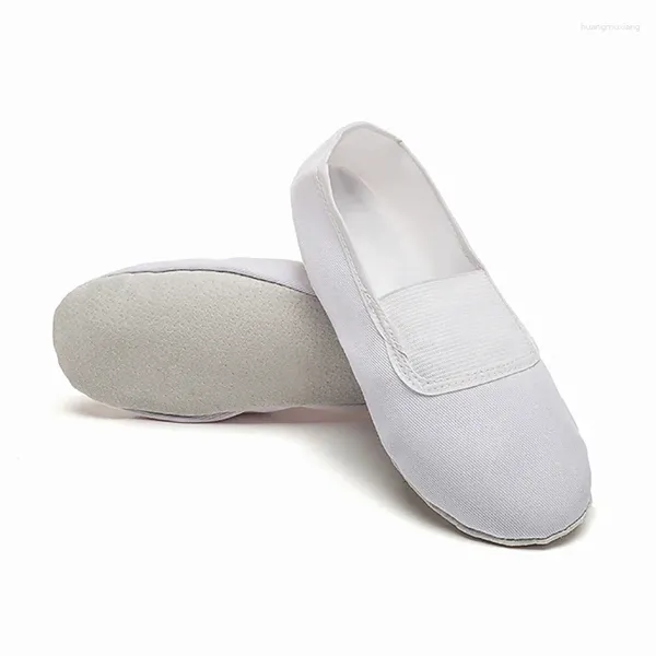 Sapatos de dança Ushine eu22-45 chinelos de pano de pano de professora mole ginástica exercício interno fitness yoga ballet crianças crianças meninas mulher homem homem