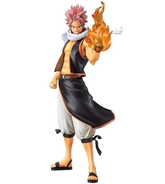 Anime Fairy Tail Etherious Natsu Dragneel Fire Fist 1 7 Escala pintada de ação PVC Figura Modelo colecionável Kids Toys Doll Presente X0525894807