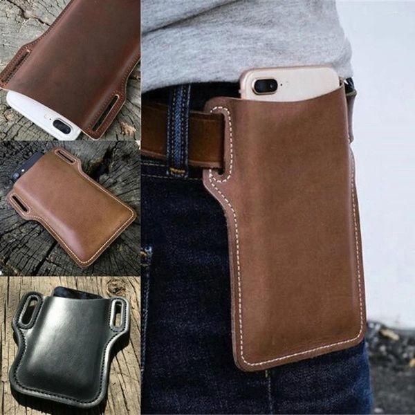 Aufbewahrungstaschen Gürtelbeutelbeutel -Clip -Telefon Holster Travel Wanderung Mobile Beutel Taille Vintage Pack Mini