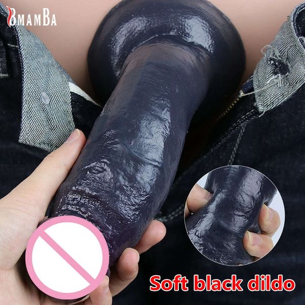 Realistische Penis schwarze Haut Dildos für Frauen Lesben große falsche Schwanz Silicon Frauen Masturbation Sexy Werkzeuge Erwachsener Erotikprodukt für Erwachsene