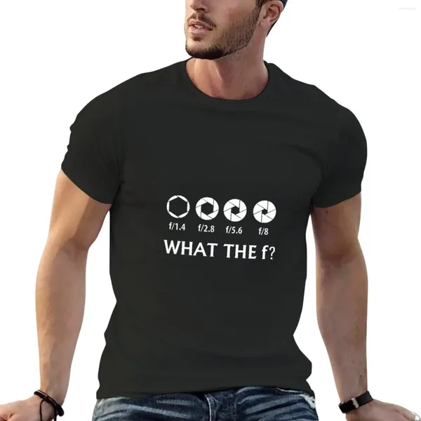 Polos maschile What the F Funny Pography Camera fermatore di bel regalo per ragazzi Whites Shirt Animali