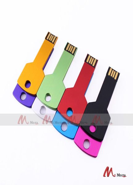 Özelleştirilmiş Logo 10pcs 128MB 256MB 512MB 1G 2G 4GB 8GB 16GB USB Sürücü Hafıza Flash Metal Anahtar Pendrives Sopa Geri Dönüş