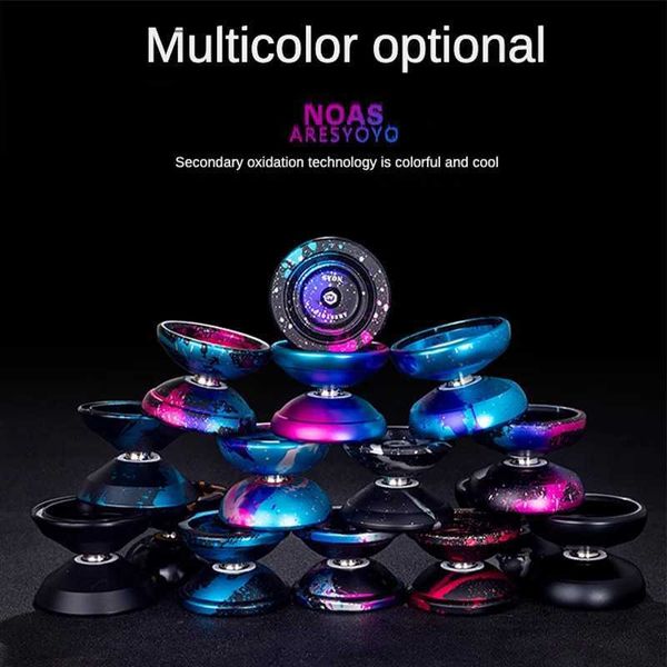 Yoyo Yoyo Professional Magic Yoyo Metal Yoyo con 10 palline in lega di alluminio in lega ad alta velocità You Readeve You Classic Toys for Kids 240116 Q240418